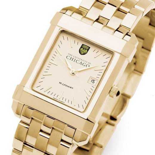 615789011545: Chicago Men's Gold Quad Watch with Bracelet