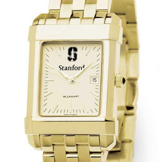 615789030003: Stanford Men's Gold Quad Watch with Bracelet