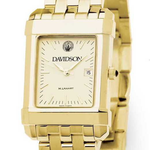 615789234791: Davidson College Men's Gold Quad W/ Bracelet