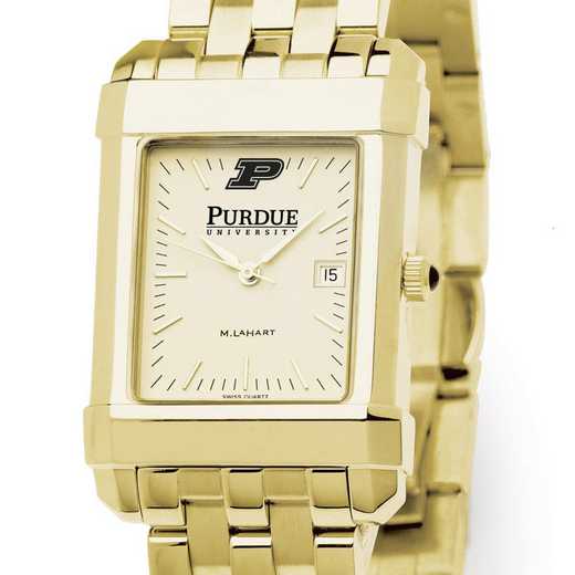 615789582083: Purdue University Men's Gold Quad W/ Bracelet