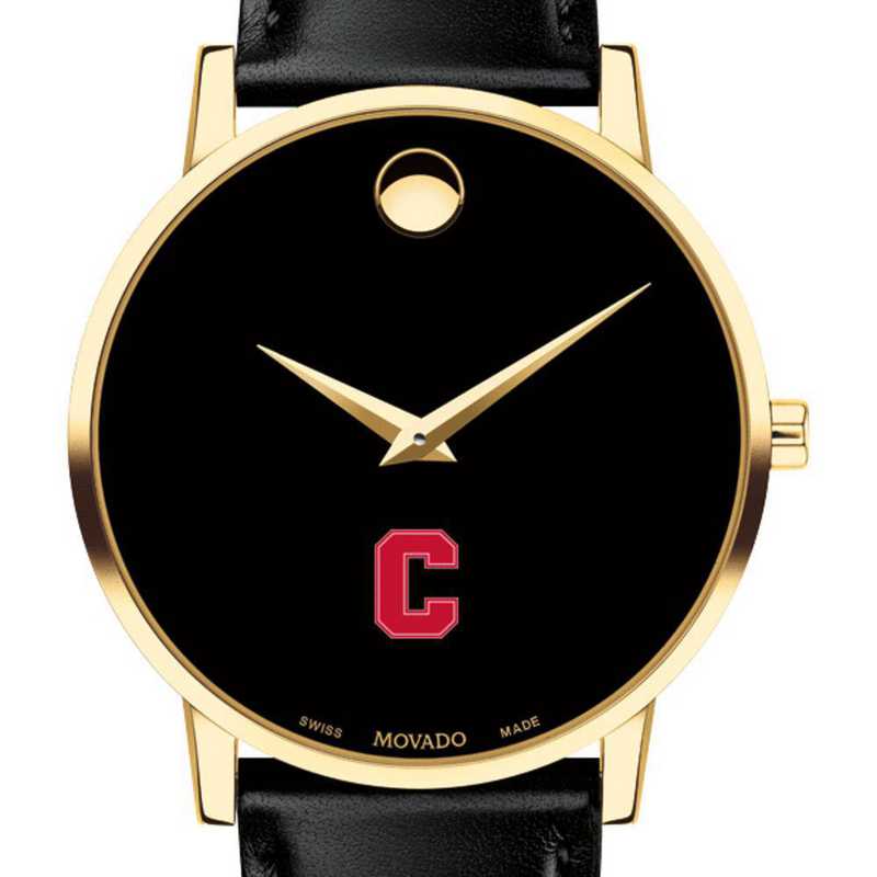 Cornell University Men's Movado Gold Museum Classic Leather Watch by ...