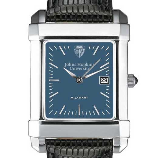 615789521082: Johns Hopkins Men's Blue Quad Watch W/ Leather Strap