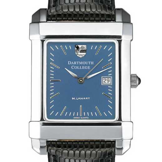 615789567721: Dartmouth Men's Blue Quad Watch W/ Leather Strap