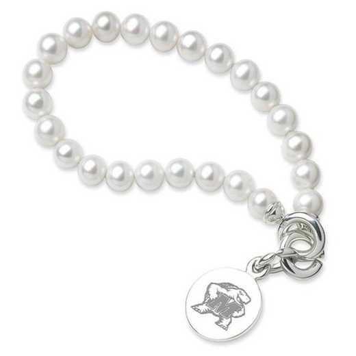 615789056539: Maryland Pearl Bracelet W/ SS Charm