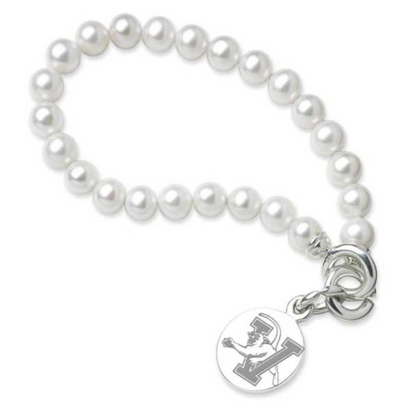 615789453512: UVM Pearl Bracelet W/ SS Charm