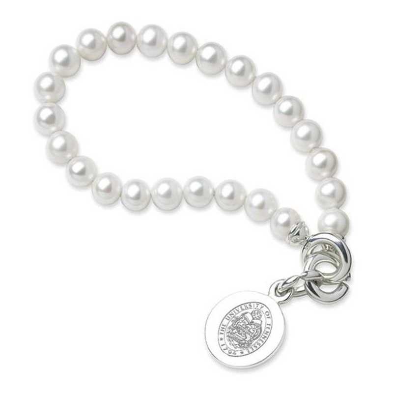 615789513421: Tennessee Pearl Bracelet W/ SS Charm
