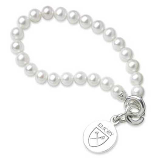 615789593355: Emory Pearl Bracelet W/ SS Charm