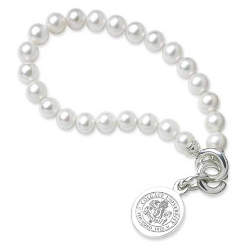 615789727477: Colgate Pearl Bracelet W/ SS Charm