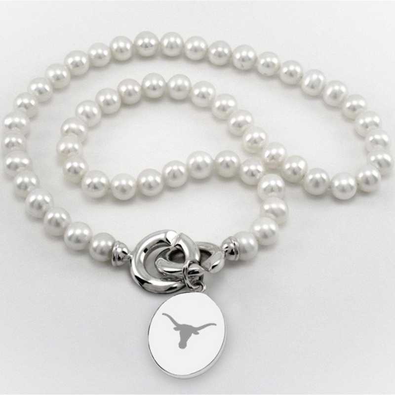 615789112273: Texas Pearl Necklace W/ SS Charm