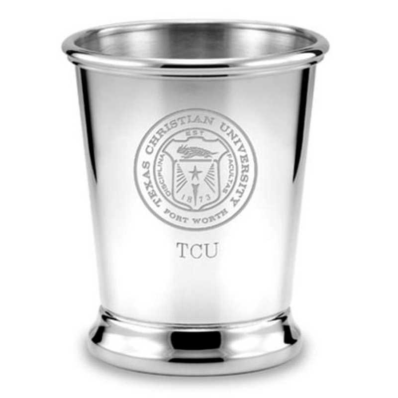 615789101239: TCU Pewter Julep Cup by M.LaHart & Co.