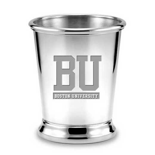615789678069: Boston University Pewter Julep Cup by M.LaHart & Co.