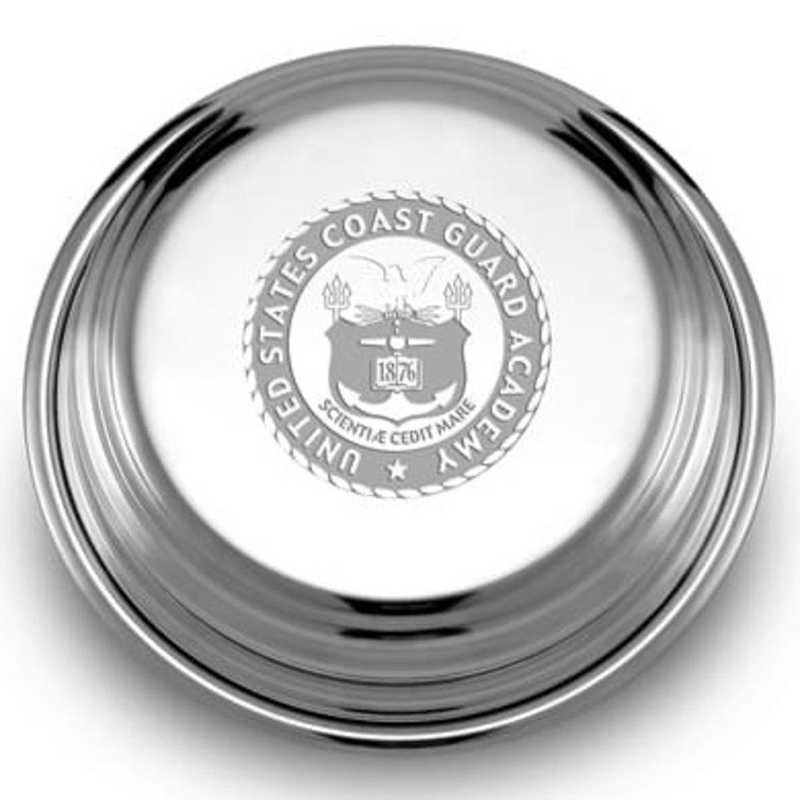615789276821: Coast Guard Academy Pewter Paperweight