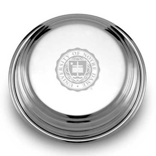 615789363378: Notre Dame Pewter Paperweight