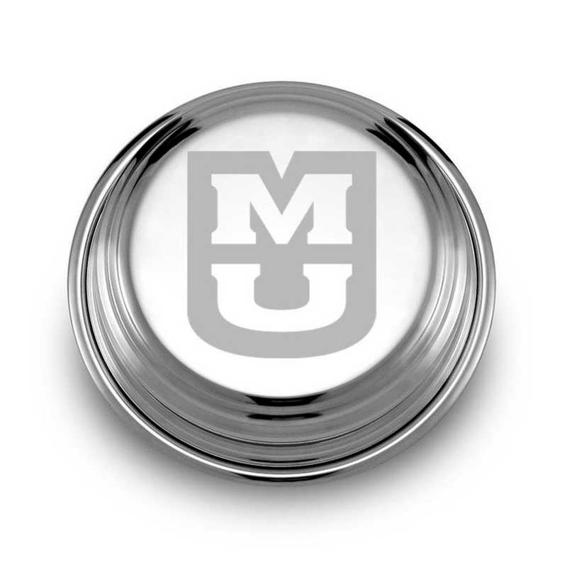 615789619574: University of Missouri Pewter Paperweight