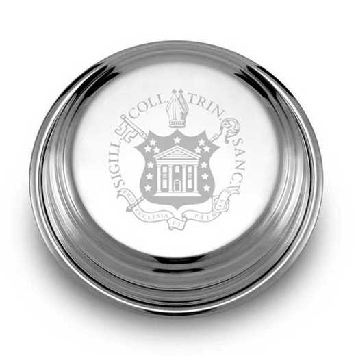 615789623724: Trinity College Pewter Paperweight