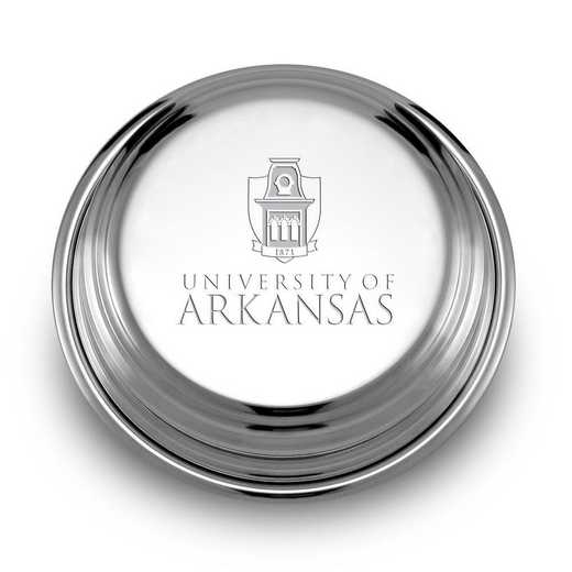 615789815204: University of Arkansas Pewter Paperweight