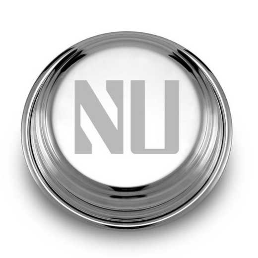 615789847205: Northwestern Pewter Paperweight