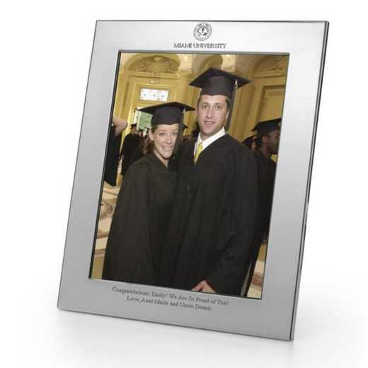 615789769446: Miami University Polished Pewter 8x10 Picture Frame