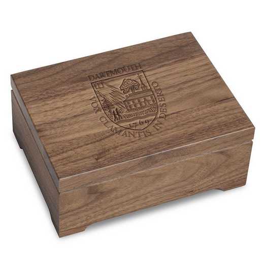 615789106524: Dartmouth College Solid Walnut Desk Box