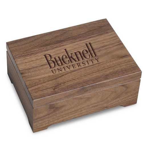 615789348535: Bucknell University Solid Walnut Desk Box