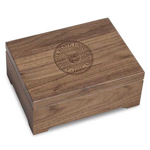 615789492979: Arizona State Solid Walnut Desk Box