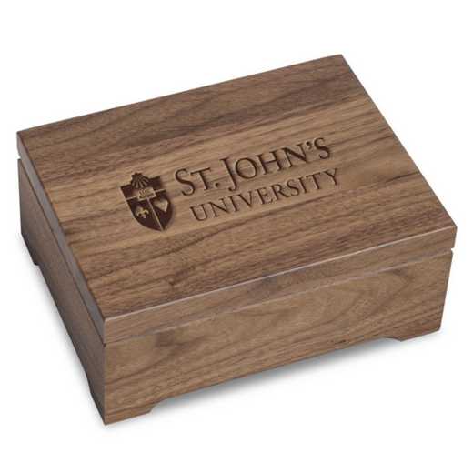 615789720911: St. John's University Solid Walnut Desk Box