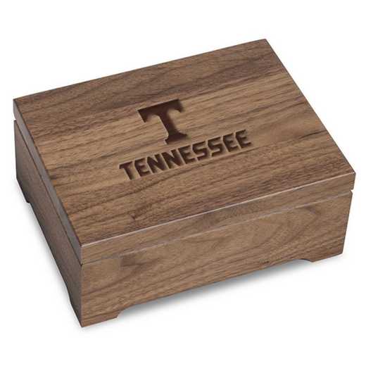 615789880219: University of Tennessee Solid Walnut Desk Box