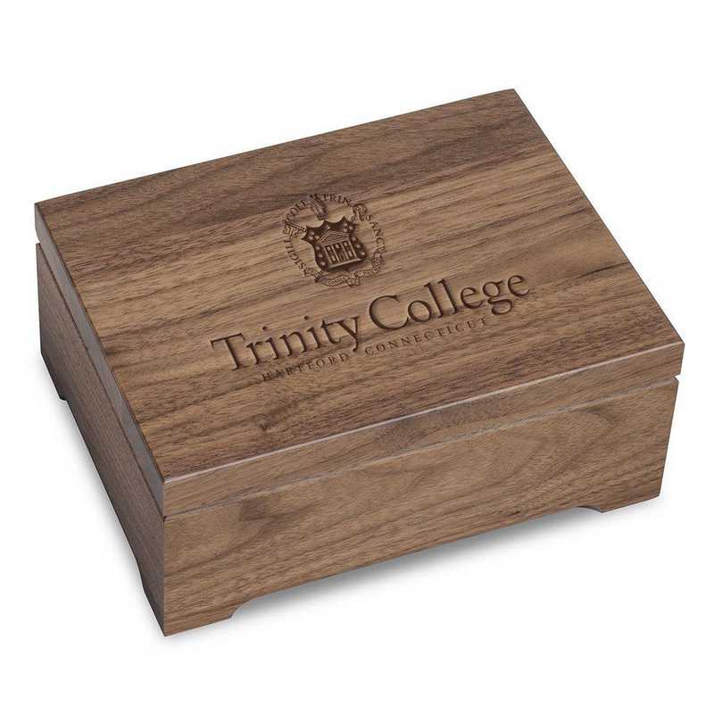 615789984740: Trinity College Solid Walnut Desk Box