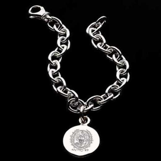 615789201779: Georgetown Sterling Silver Charm Bracelet