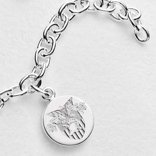 615789593607: West Point Sterling Silver Charm Bracelet
