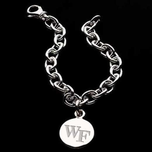 615789602804: Wake Forest Sterling Silver Charm Bracelet