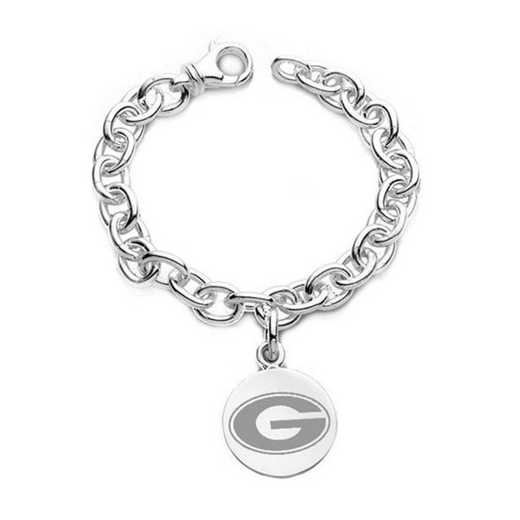 615789608943: Georgia Sterling Silver Charm Bracelet
