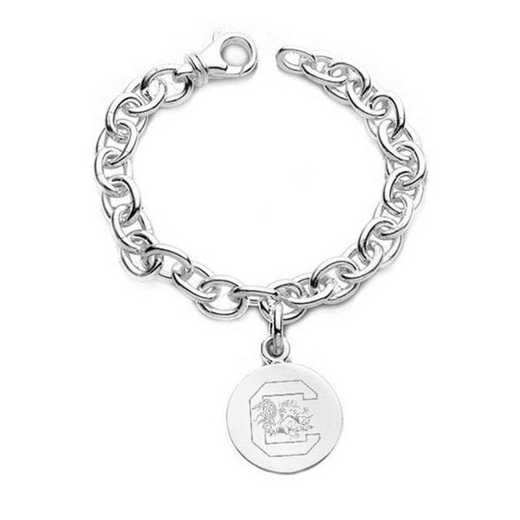 615789629511: South Carolina Sterling Silver Charm Bracelet