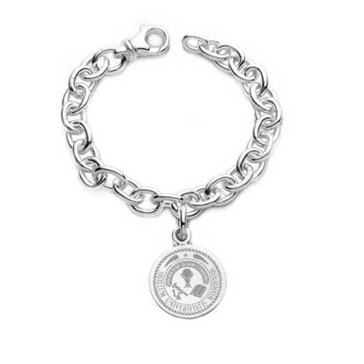 615789641063: Miami University Sterling Silver Charm Bracelet