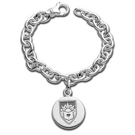 615789910954: Lehigh Sterling Silver Charm Bracelet