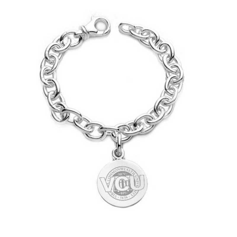 615789978244: VCU Sterling Silver Charm Bracelet