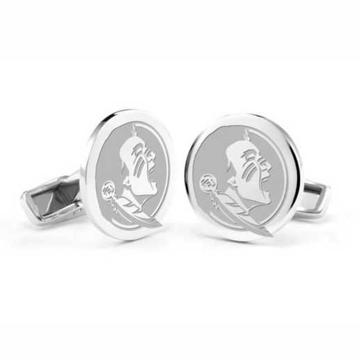 615789716235: Florida State University Cufflinks in Sterling Silver