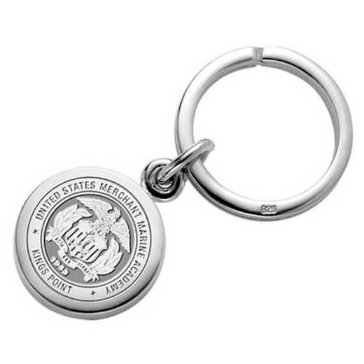 615789313762: Merchant Marine Academy Sterling Silver Key Ring