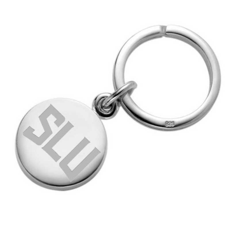 615789325109: Saint Louis University Sterling Silver Insignia Key Ring