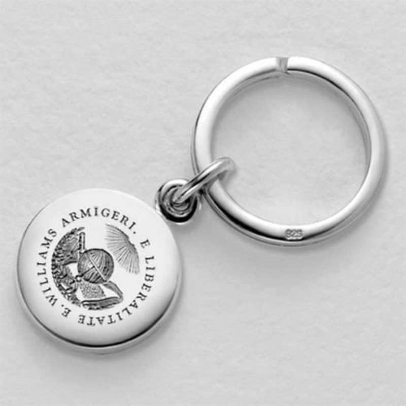 615789328971: Williams College Sterling Silver Insignia Key Ring
