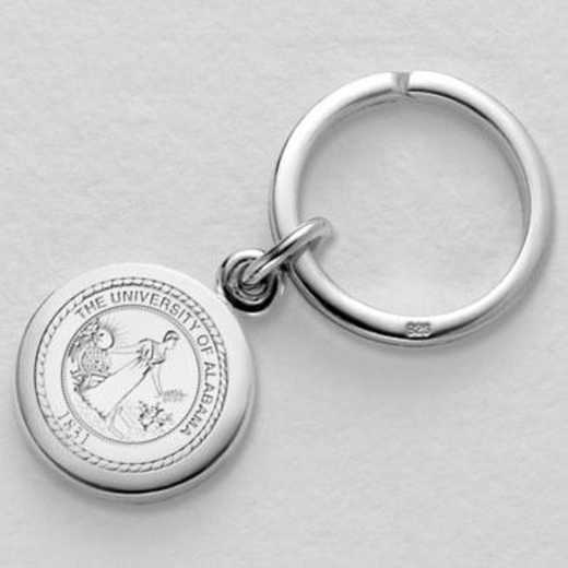 615789424000: Alabama Sterling Silver Insignia Key Ring by M.LaHart & Co.