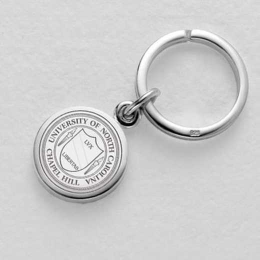 615789512837: UNC Sterling Silver Insignia Key Ring