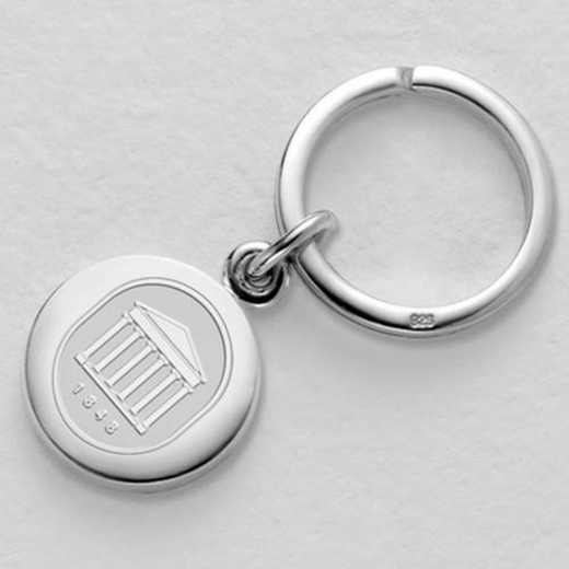 615789587941: Ole Miss Sterling Silver Insignia Key Ring