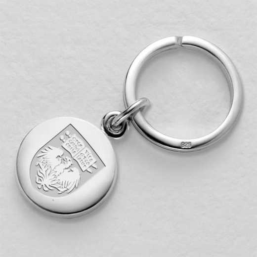 615789696476: Chicago Sterling Silver Insignia Key Ring
