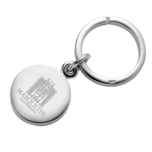 615789864349: Marquette Sterling Silver Insignia Key Ring