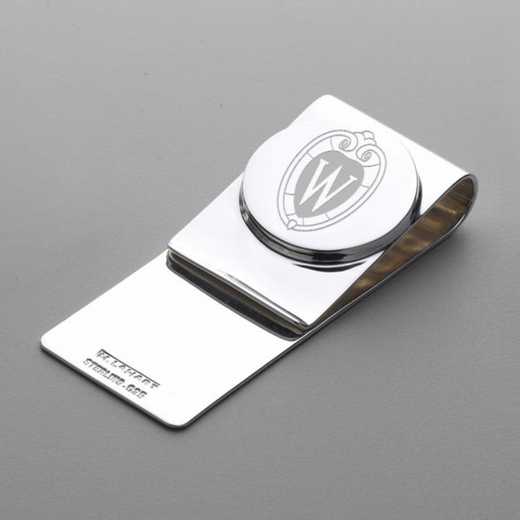 615789121176: Wisconsin Sterling Silver Money Clip