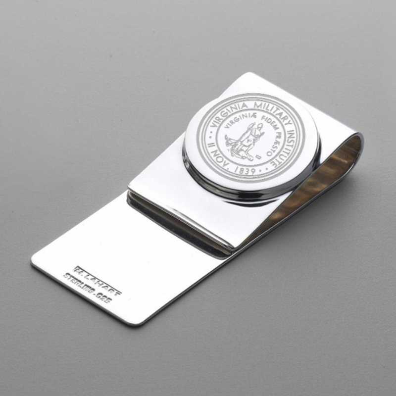 615789350019: Virginia Military Institute Sterling Silver Money Clip