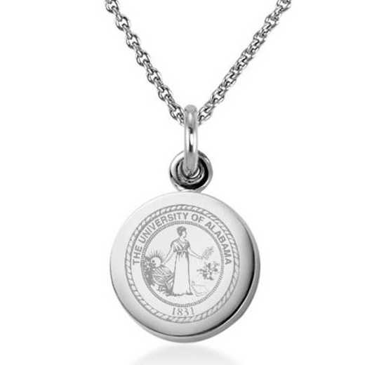 615789044154: University of Alabama Necklace with Charm in SS