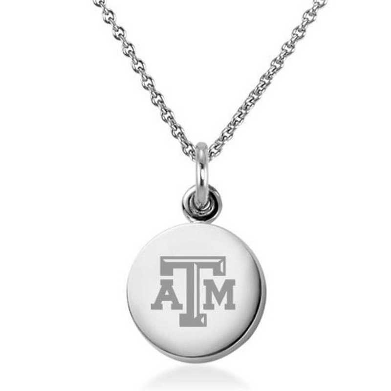 615789062226: Texas A&M University Necklace with Charm in SS
