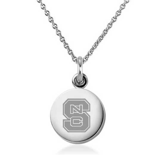 615789208242: North Carolina State Necklace with Charm in SS